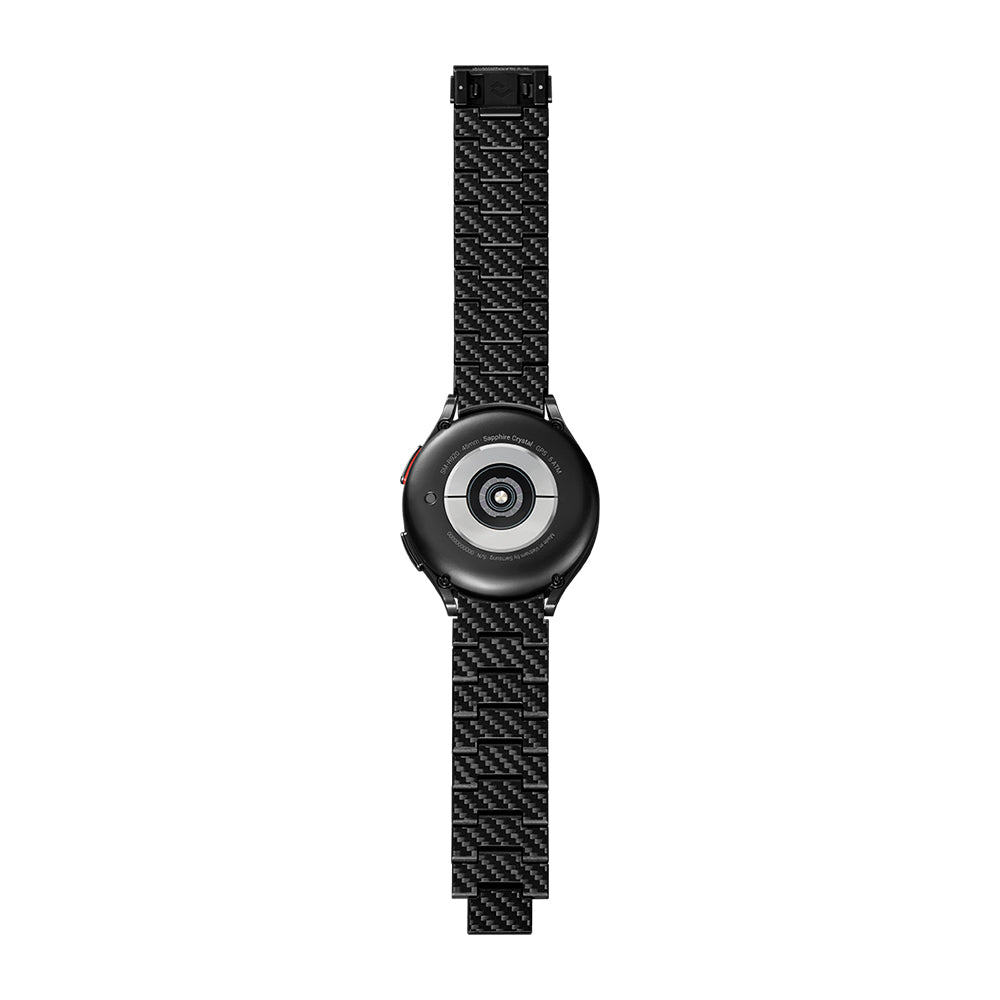 Pitaka Modern Serisi Galaxy Watch 5 40mm Karbon Fiber Black-Grey Twill Kordon Pitaka Modern Serisi Galaxy Watch 5 40mm Karbon Fiber Black-Grey Twill Kordon
